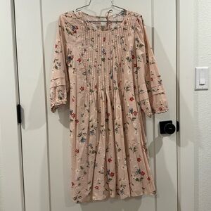 Madewell Pintuck puff sleeve mini dress in seaside floral